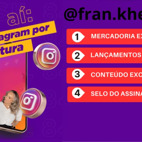 Produtos com desconto no Clube de Assinantes @Fran.Khenatti